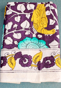 Cotton kalamkari blouse fabric