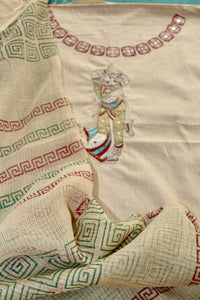 Cotton set with Kalamkari Applique