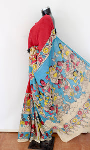 Georgette kalamkari sari