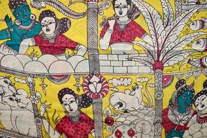 Georgette kalamkari sari