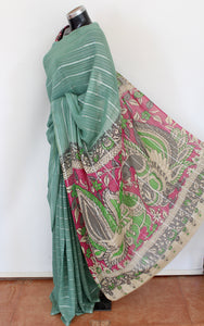 Georgette kalamkari sari