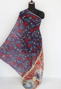 Kota crochet work duppatta