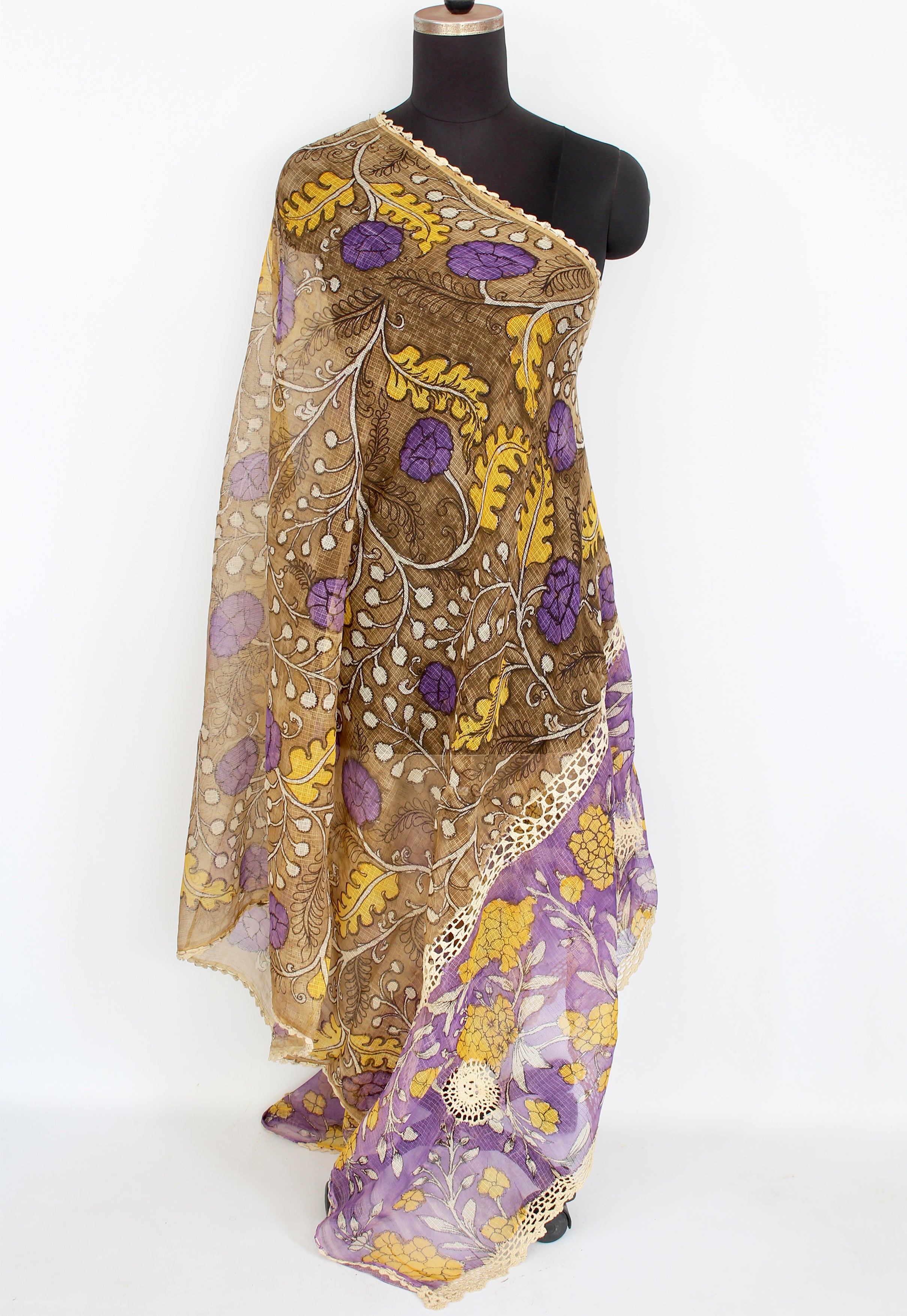 Kota crochet work duppatta