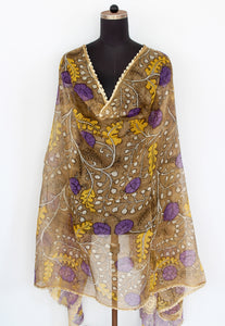 Kota crochet work duppatta