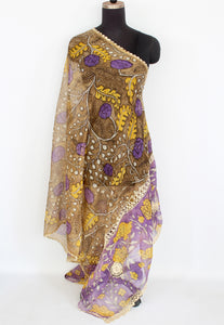 Kota crochet work duppatta