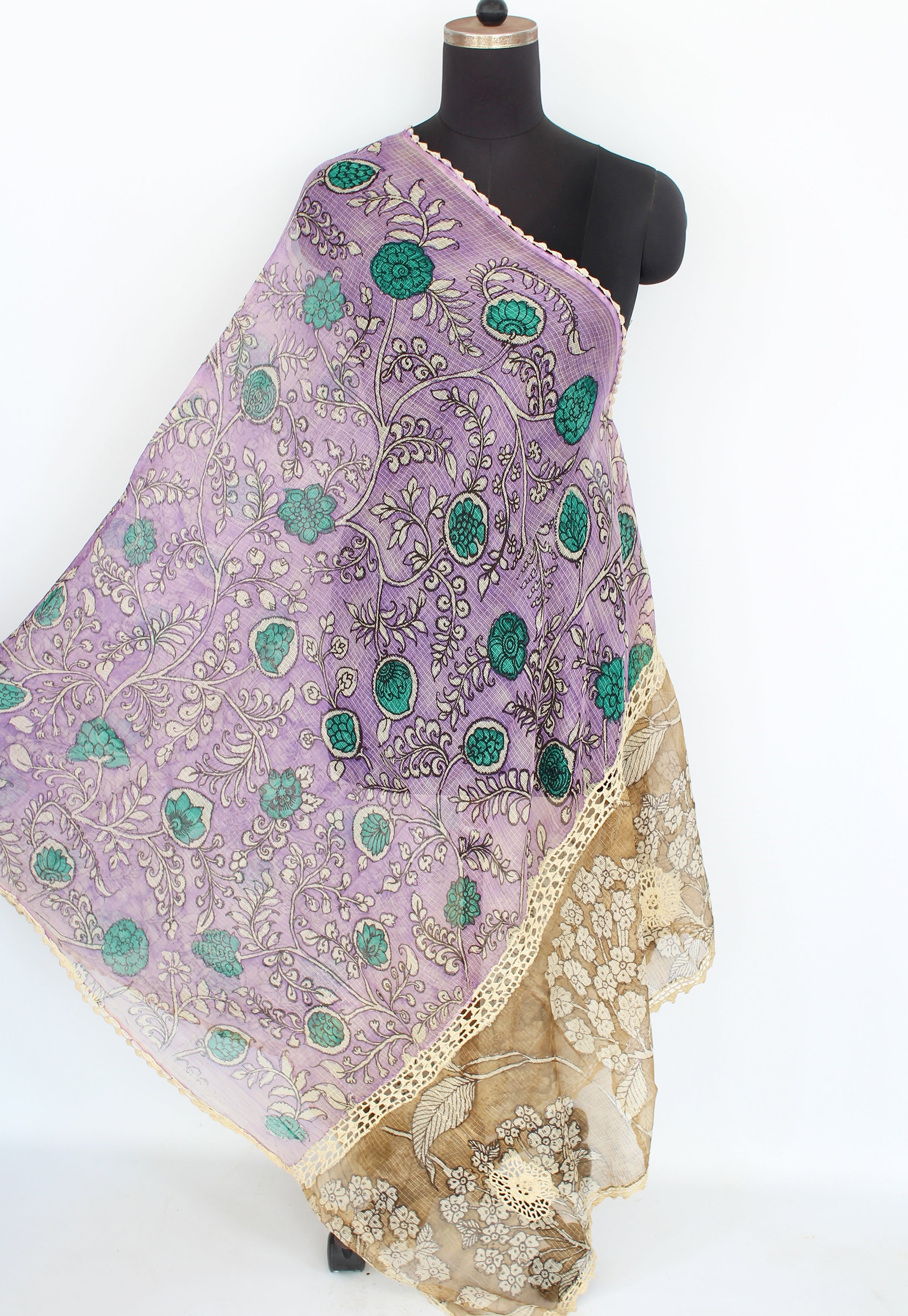 Kota crochet work duppatta