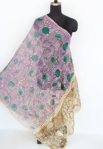 Kota crochet work duppatta