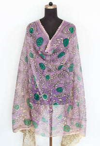 Kota crochet work duppatta