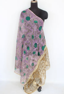 Kota crochet work duppatta