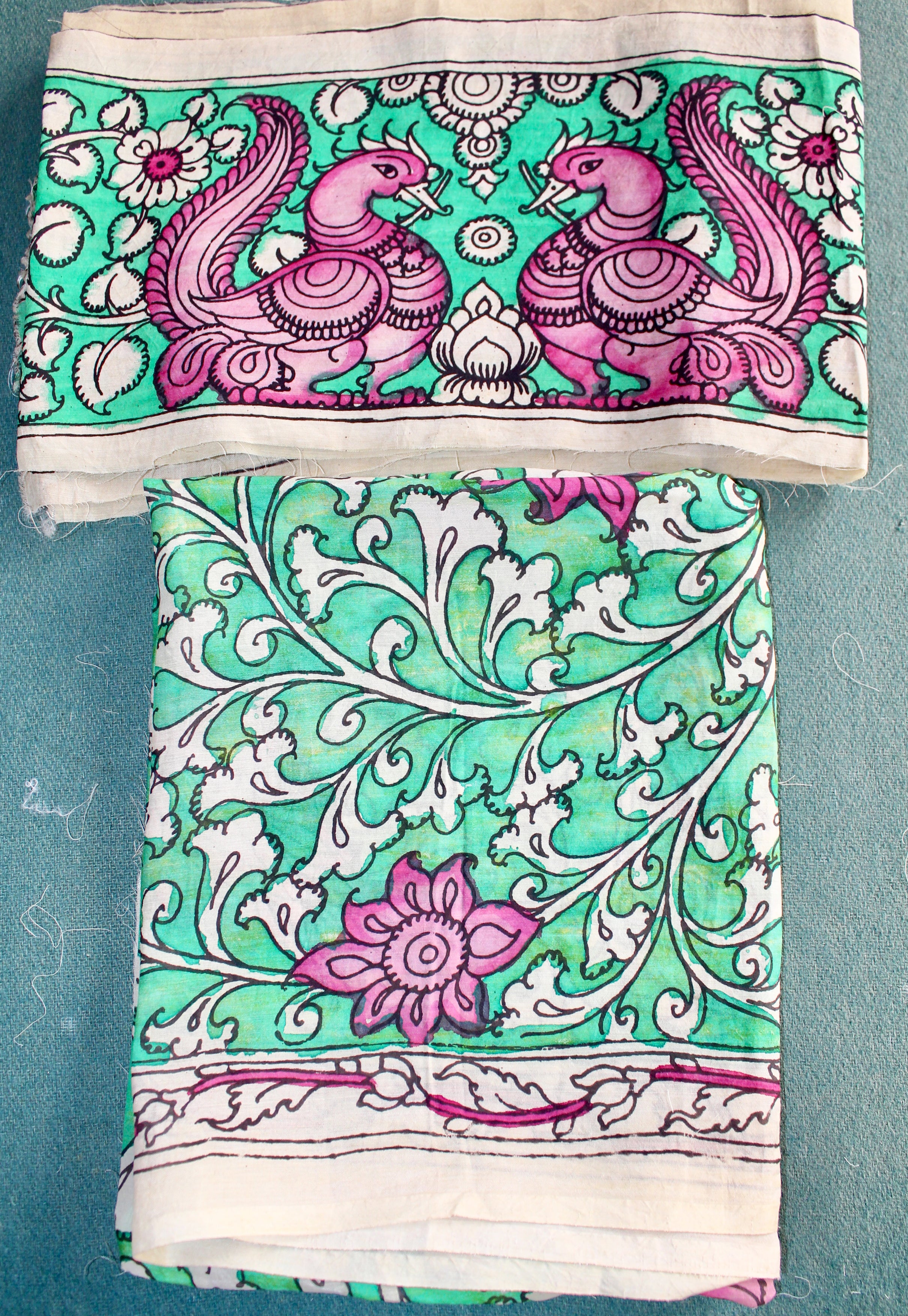 Blouse & Border set in silk
