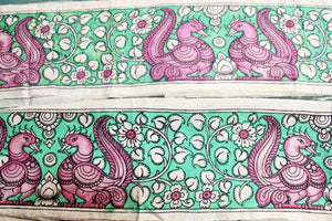 Silk kalamkari sari border
