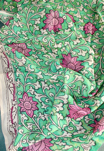 Silk kalamkari blouse fabric
