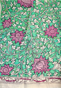 Silk kalamkari blouse fabric