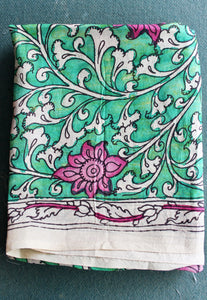 Silk kalamkari blouse fabric