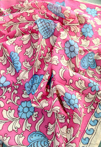 Silk kalamkari blouse fabric