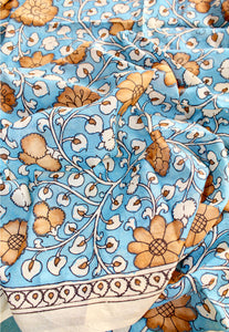 Silk kalamkari blouse fabric