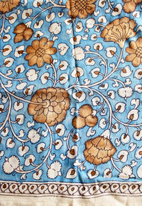 Silk kalamkari blouse fabric