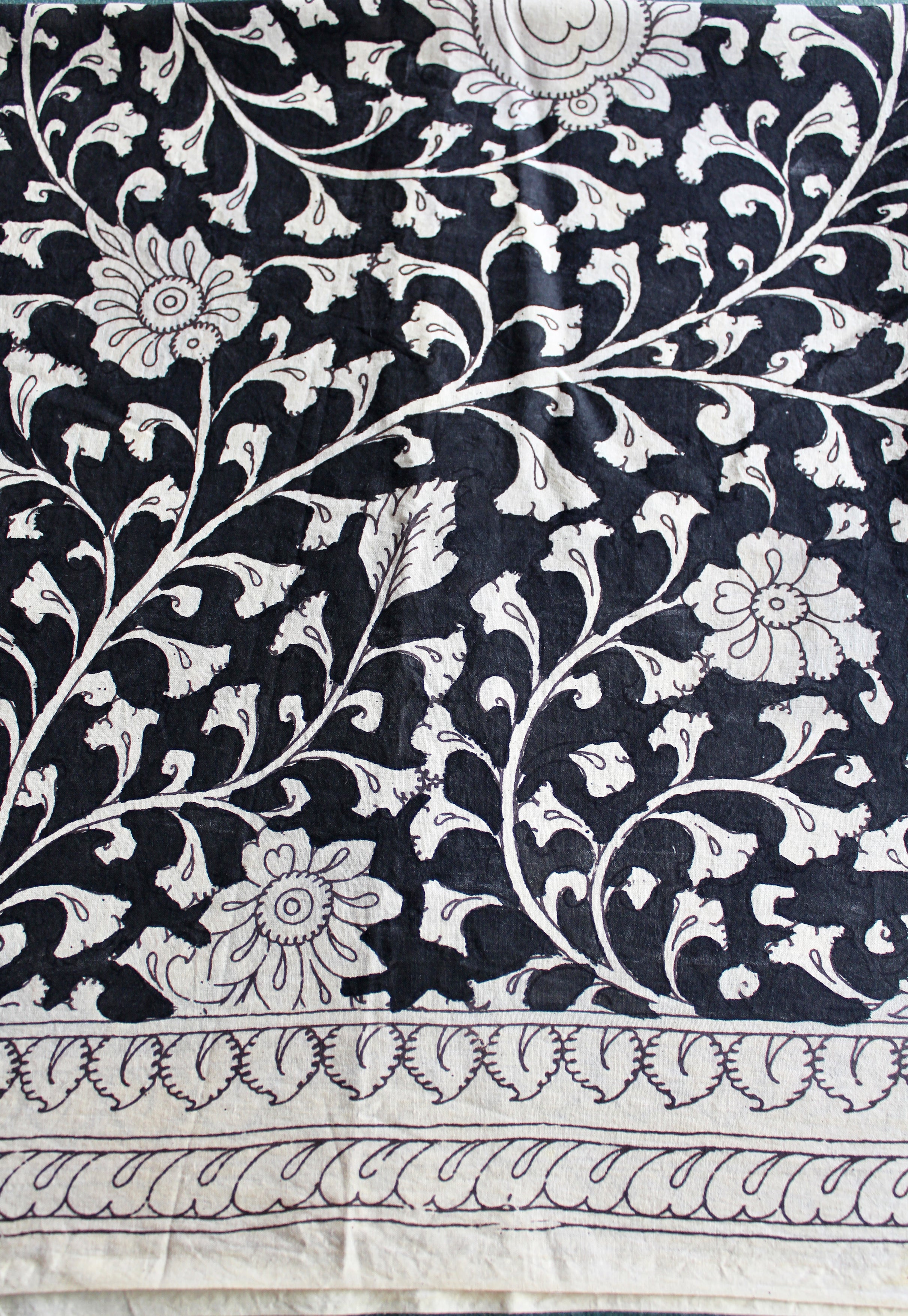 Cotton kalamkari blouse fabric