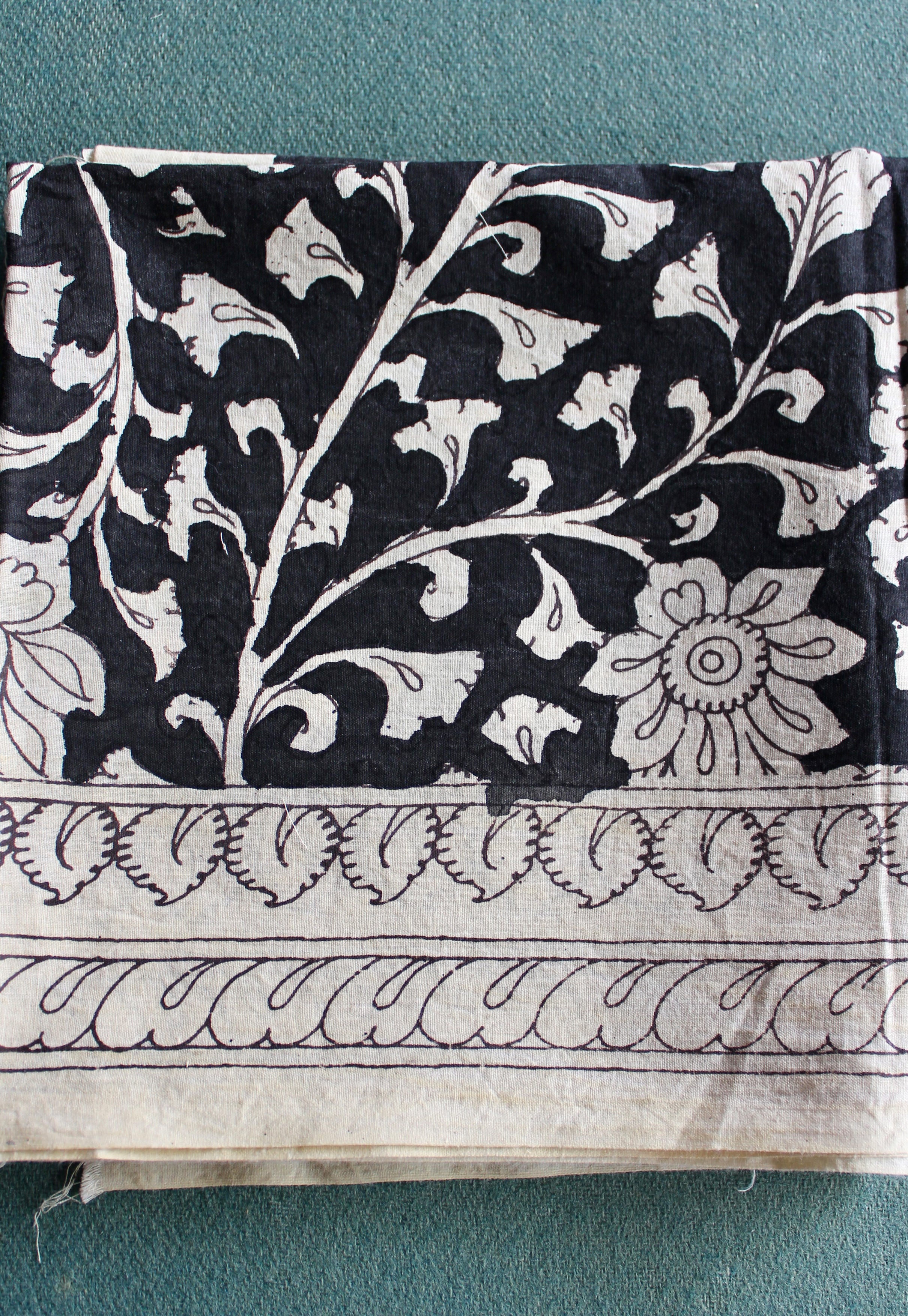 Cotton kalamkari blouse fabric