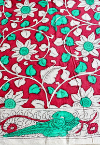 Cotton kalamkari blouse fabric