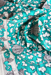 Cotton kalamkari blouse fabric
