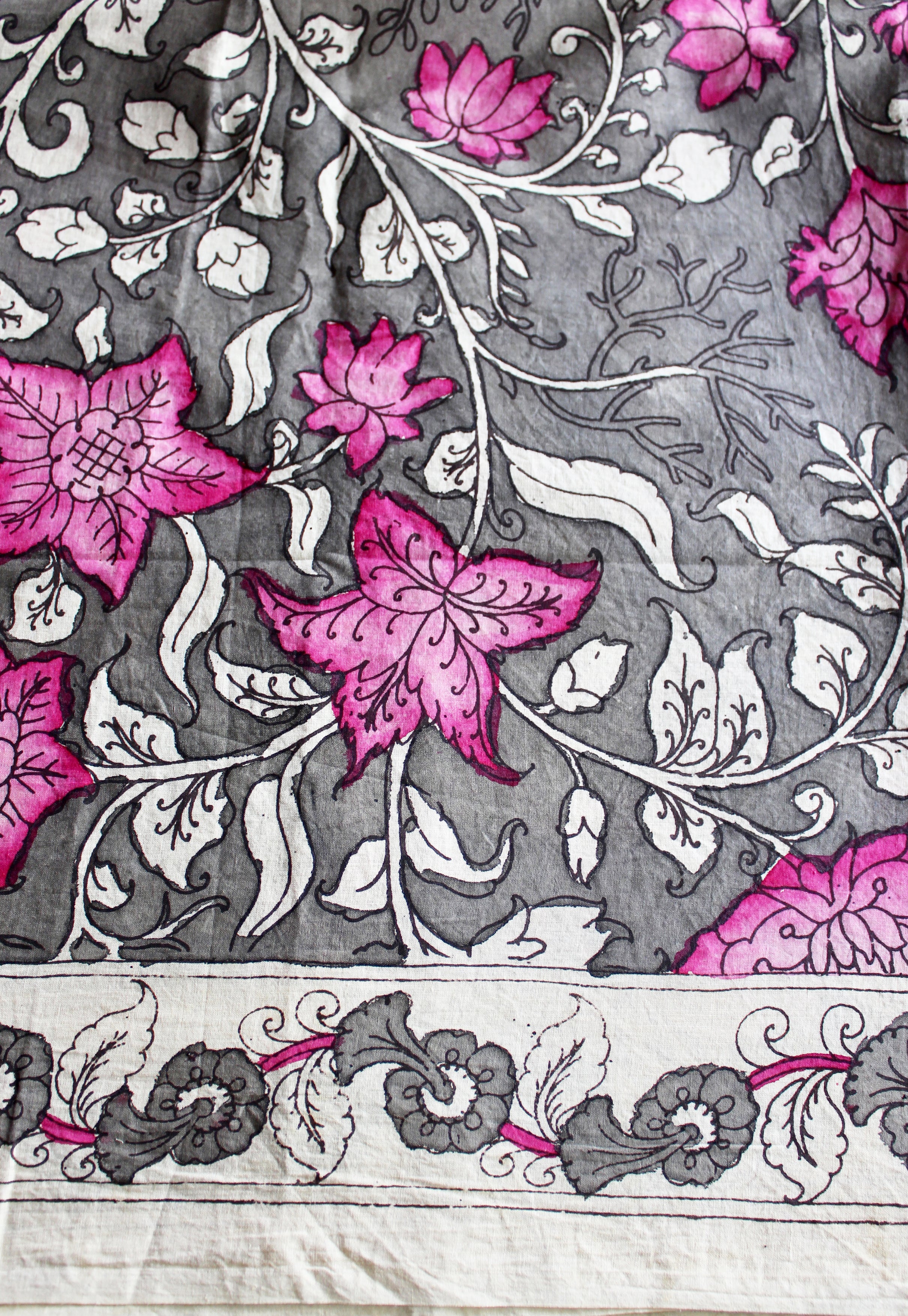 Cotton kalamkari blouse fabric