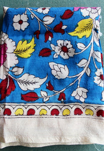 Silk kalamkari blouse fabric