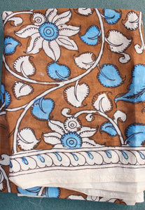 Silk kalamkari blouse fabric