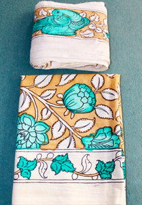 Blouse & Border set in cotton
