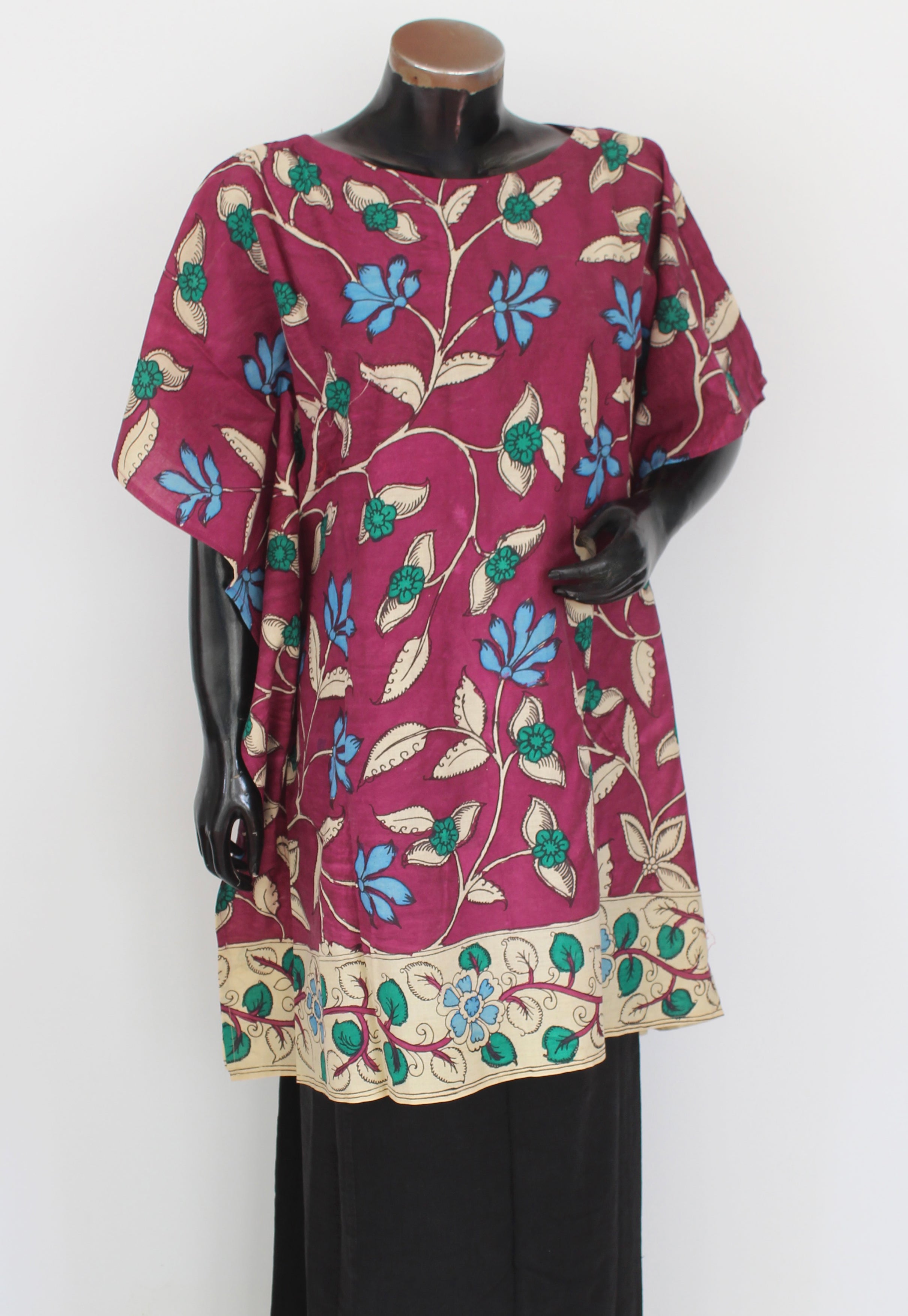 Cotton kalamkari kaftan