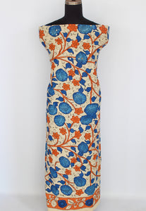 Cotton kurti fabric with mirror work
