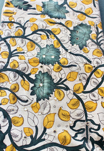 Cotton kurti fabric with mirror work