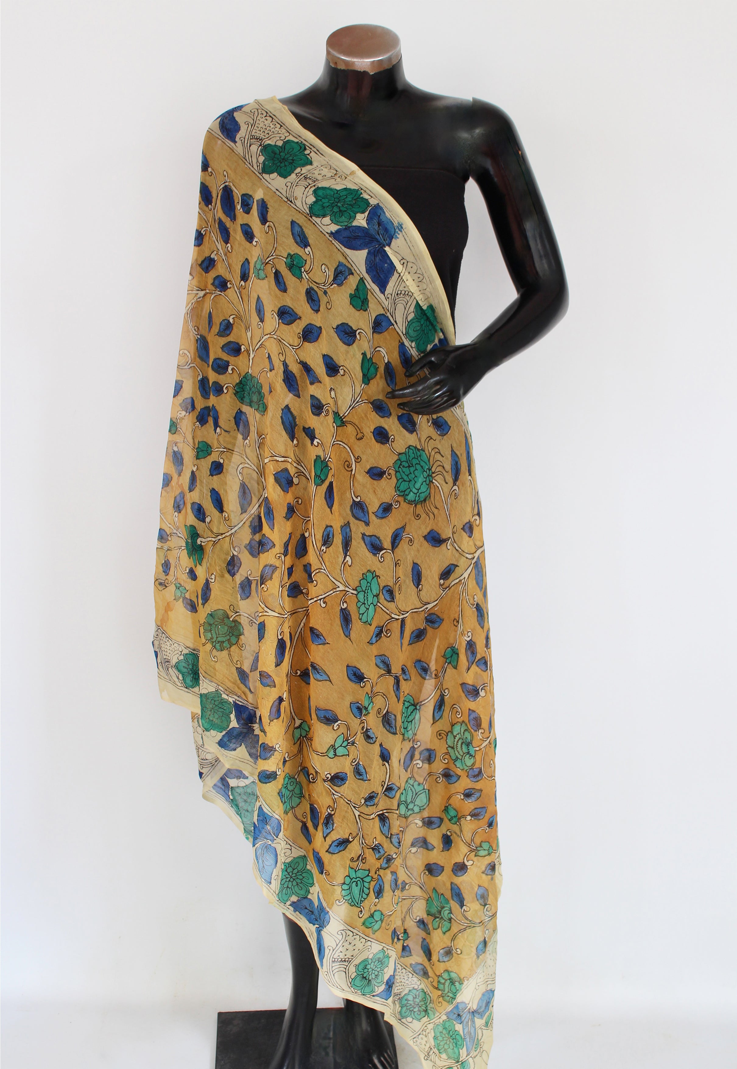 Chiffon kalamkari duppatta