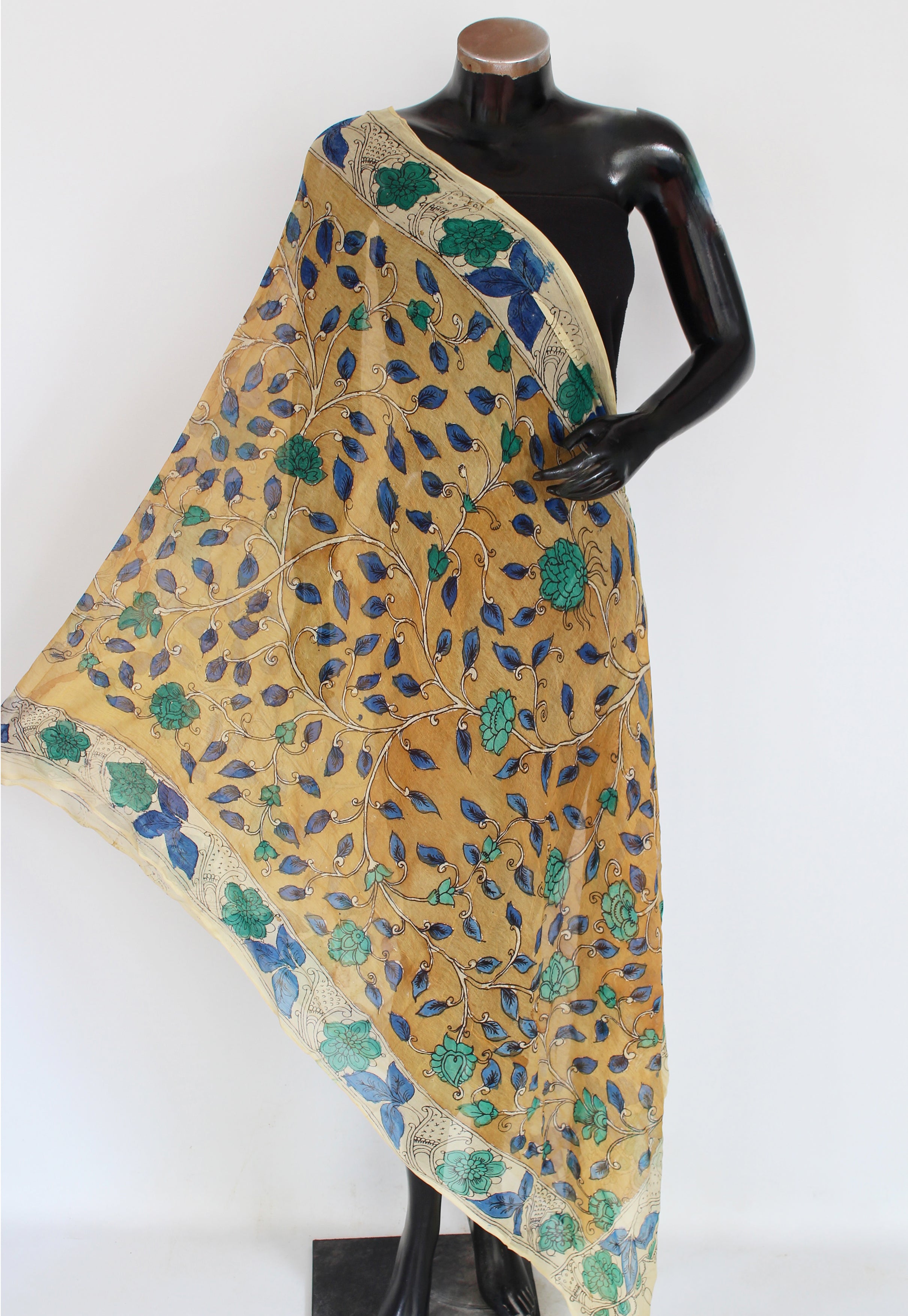 Chiffon kalamkari duppatta