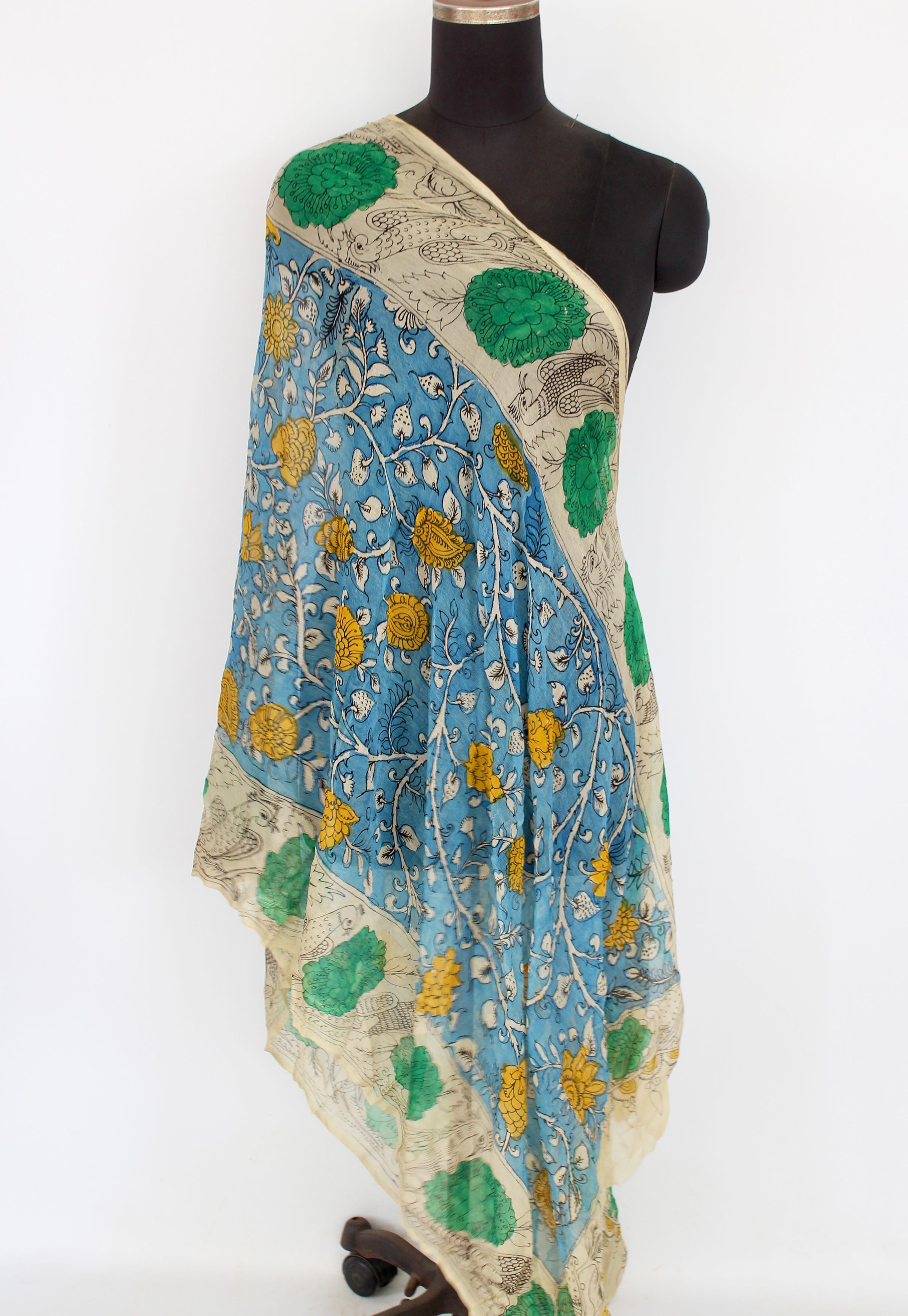 Chiffon kalamkari duppatta