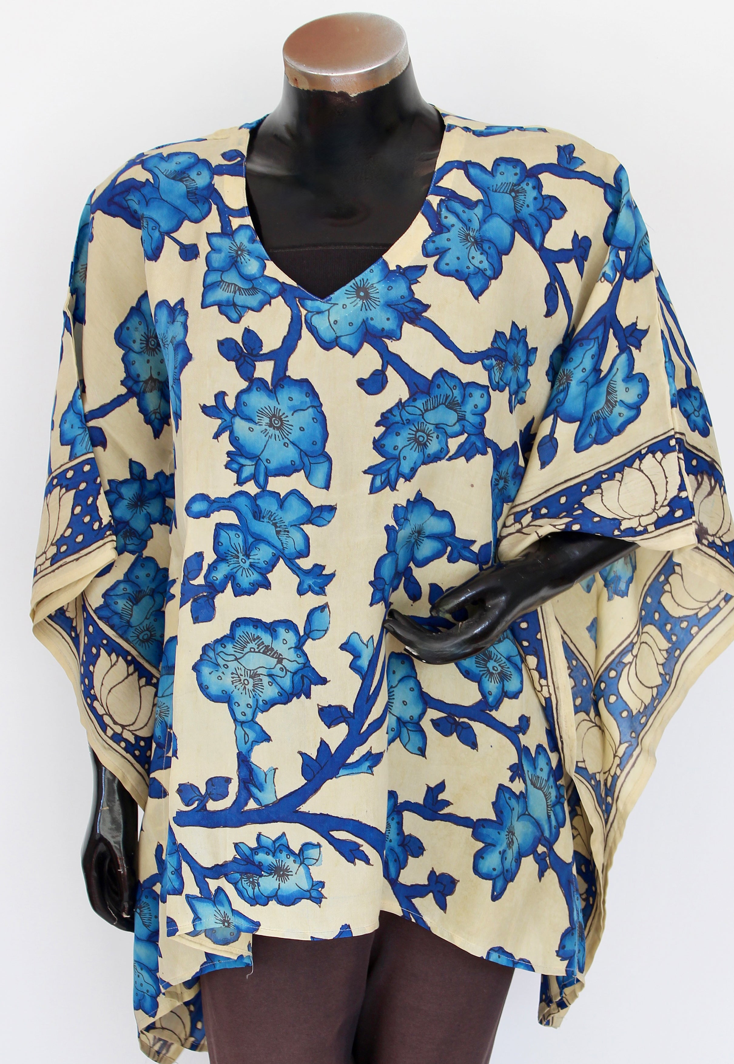 Silk kalamkari kaftan