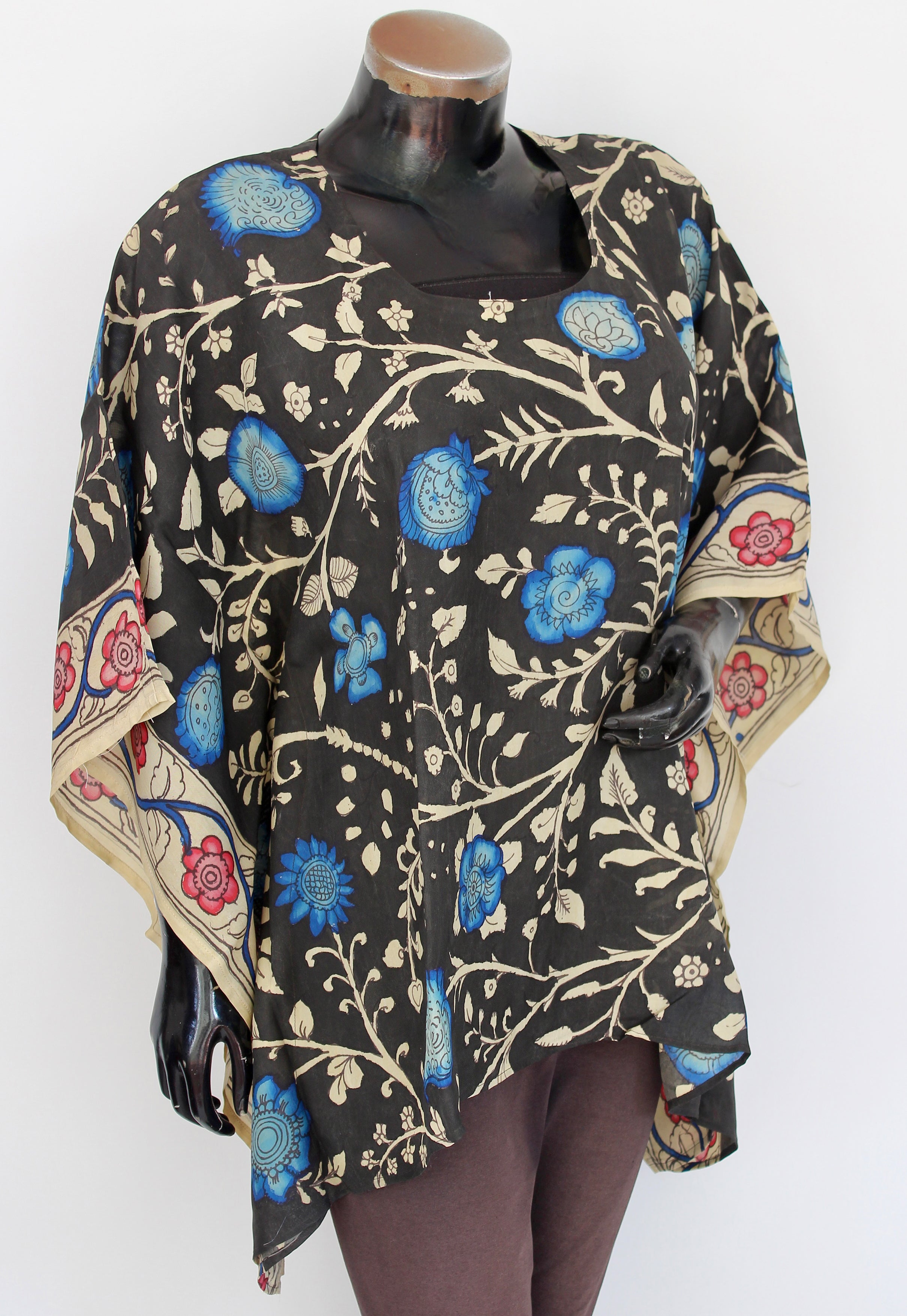Silk kalamkari kaftan