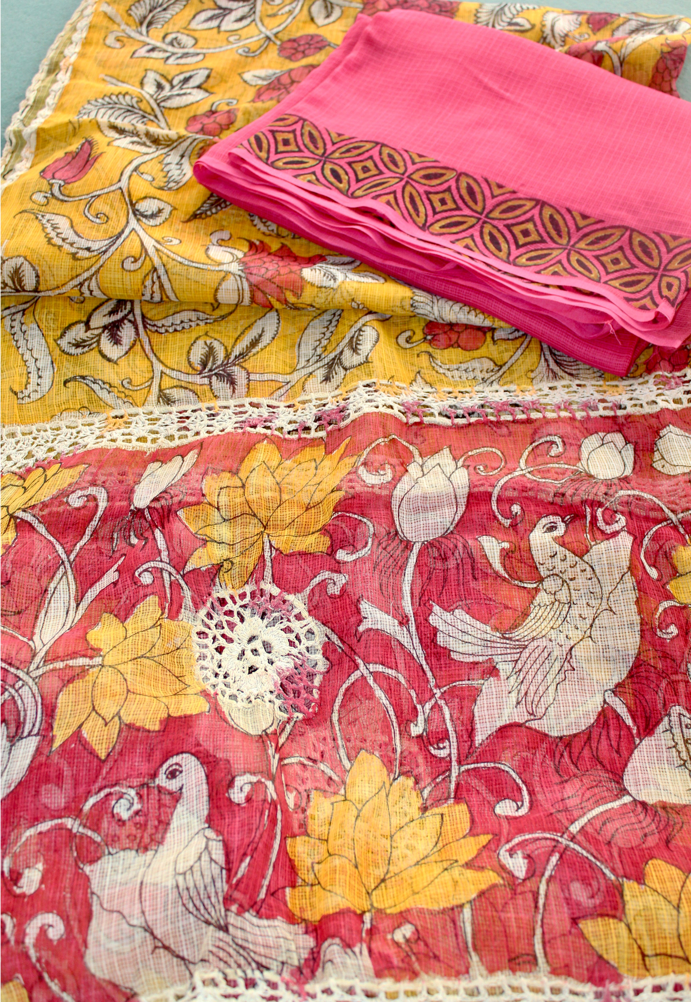 Kota Kalamkari duppatta set