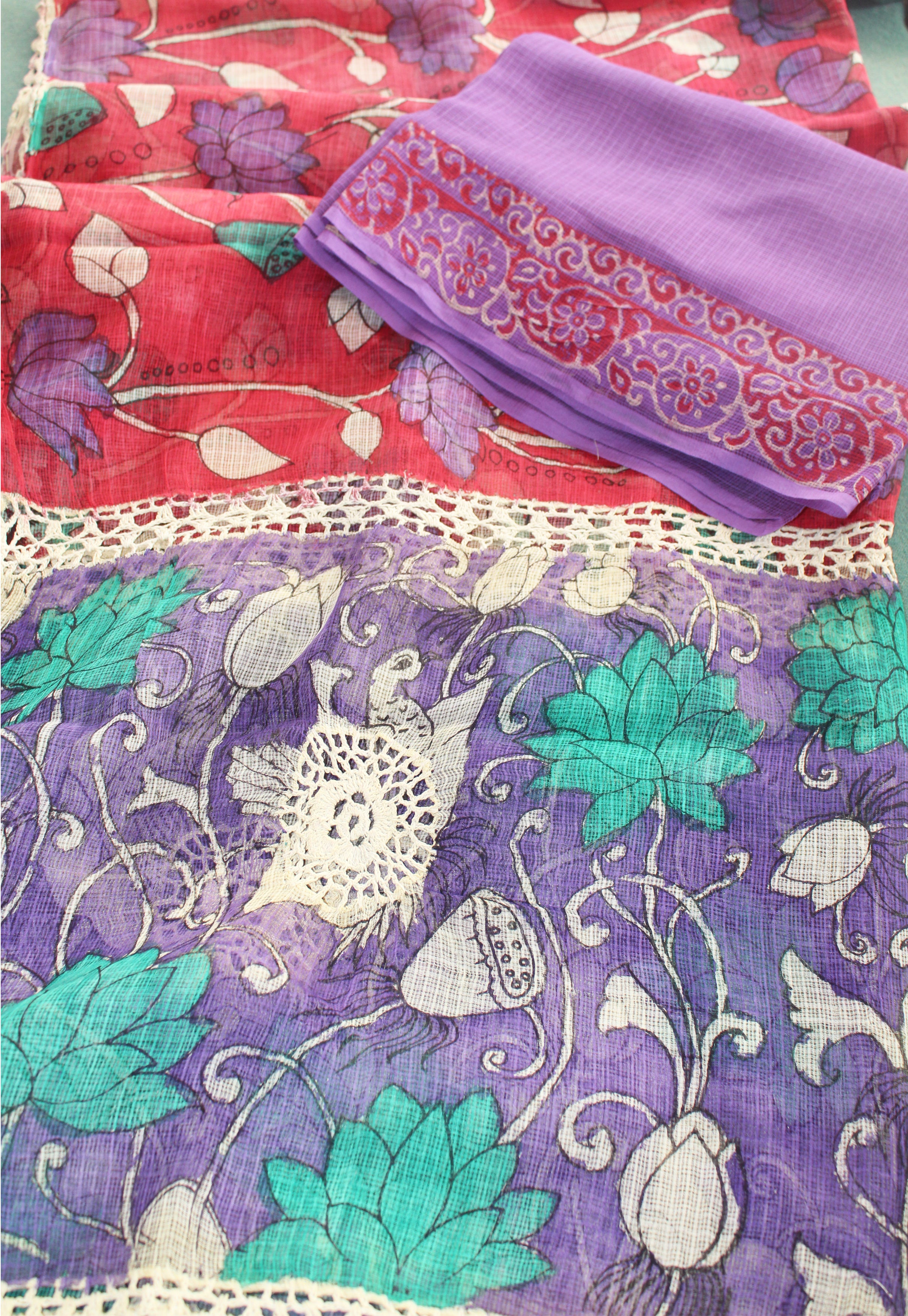 Kota Kalamkari duppatta set