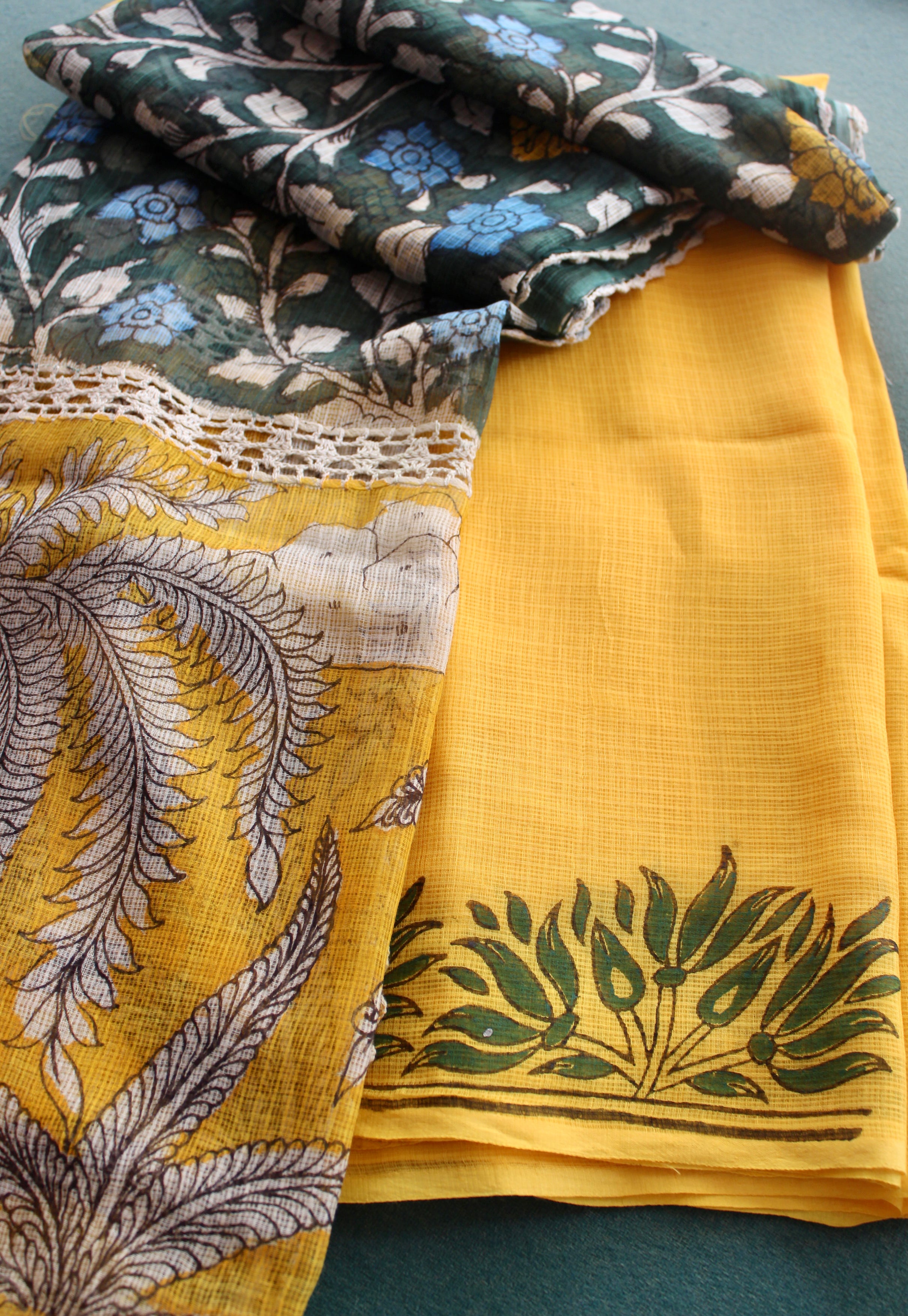 Kota Kalamkari duppatta set