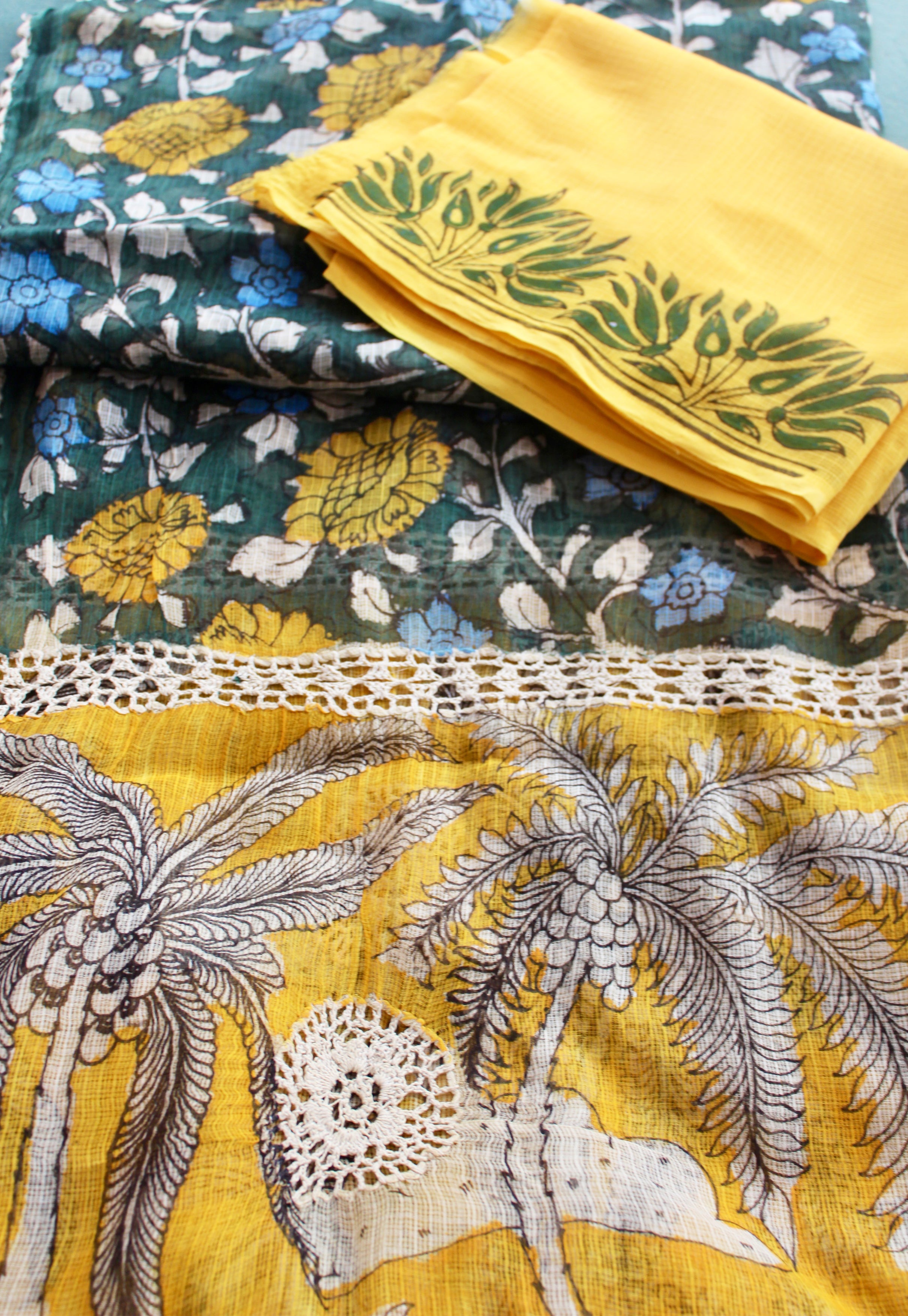 Kota Kalamkari duppatta set