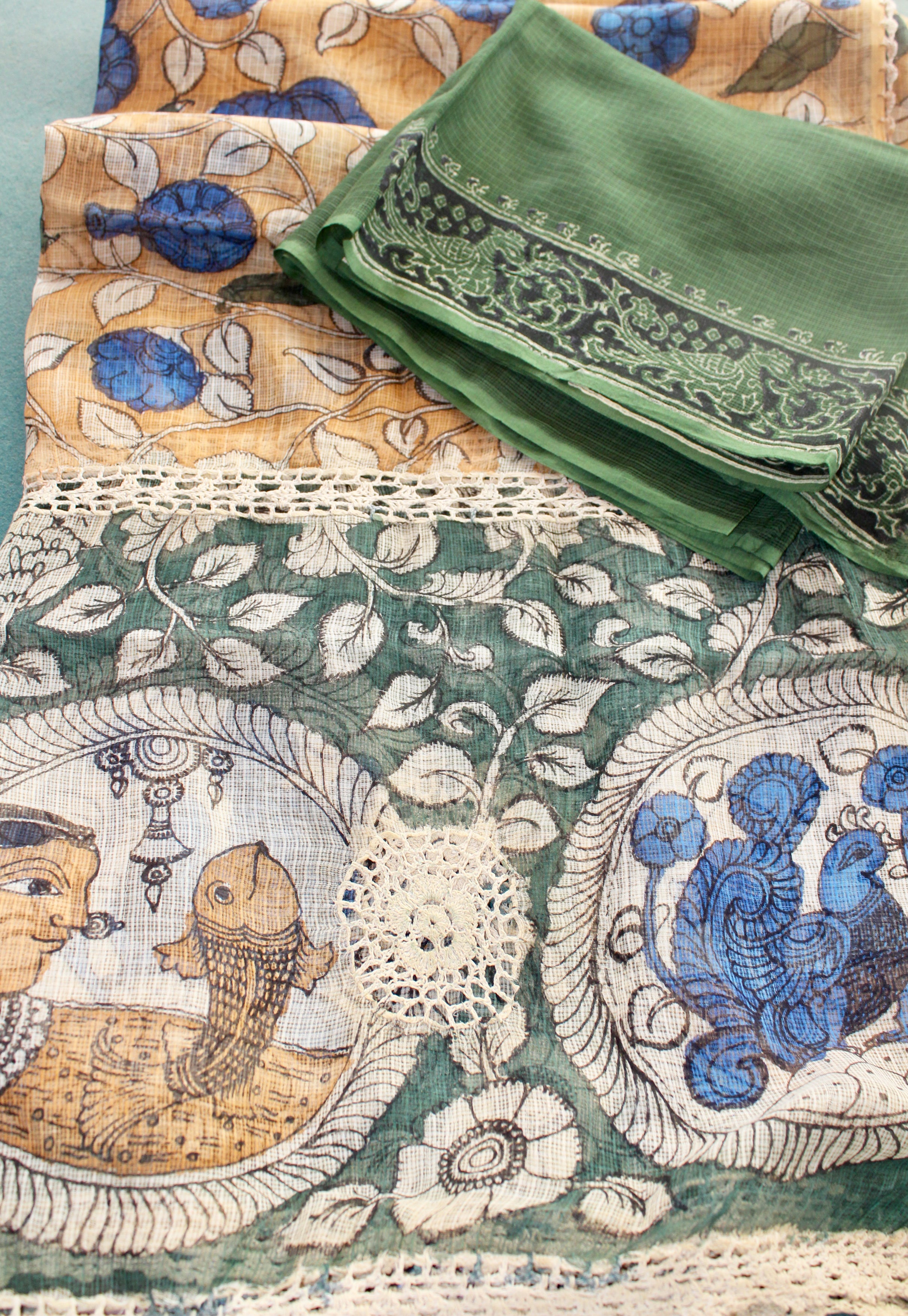 Kota Kalamkari duppatta set