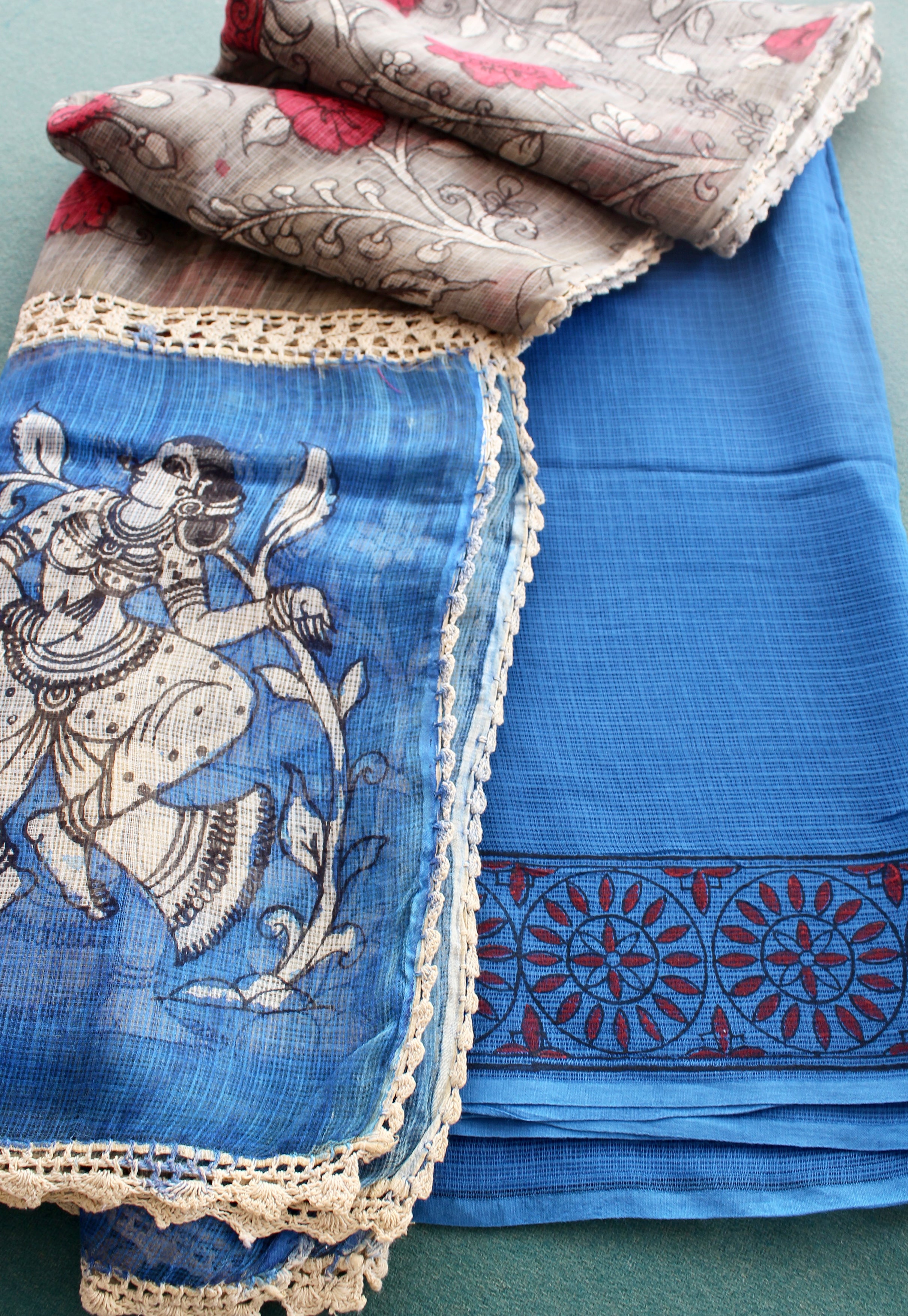Kota Kalamkari duppatta set