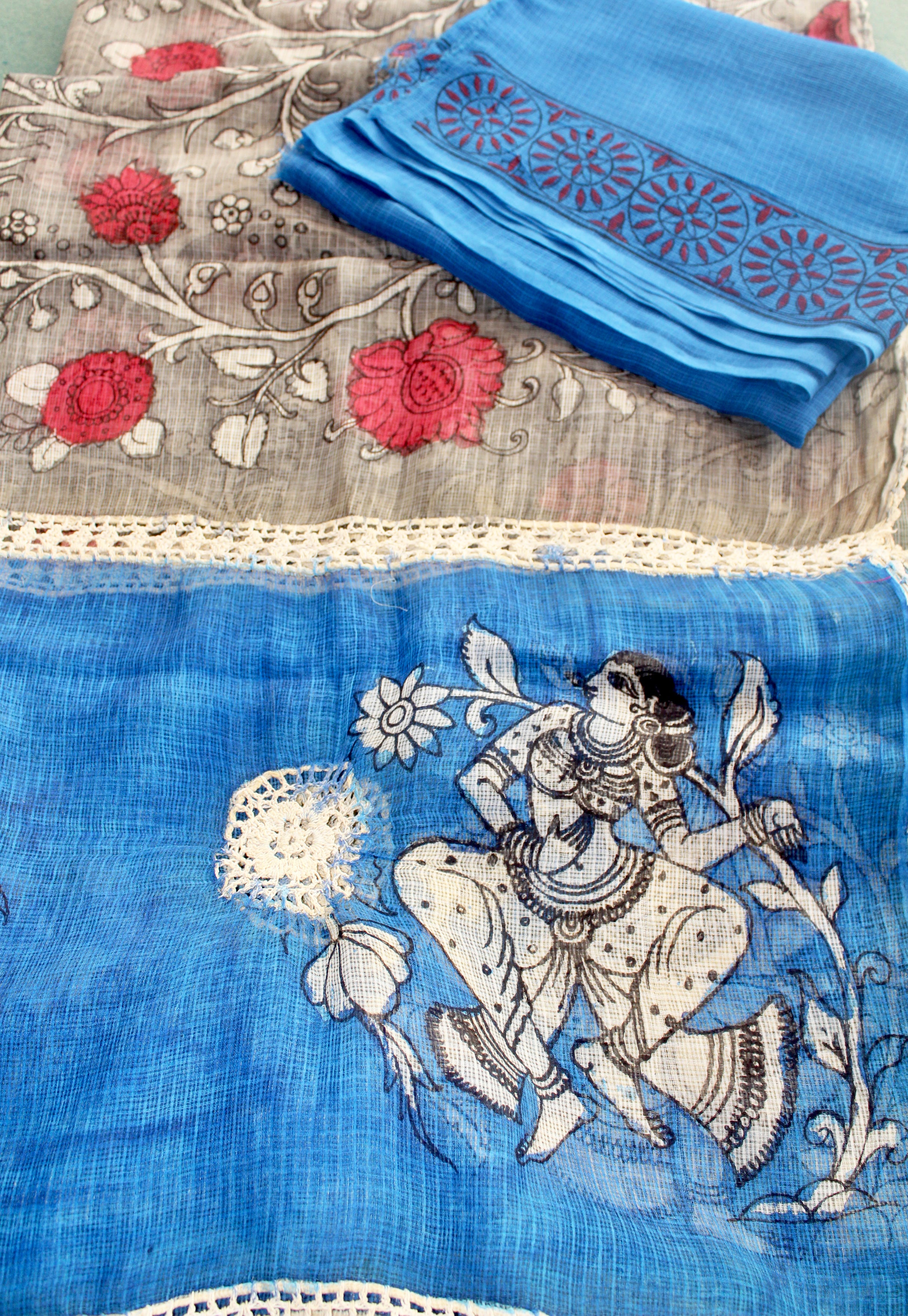 Kota Kalamkari duppatta set
