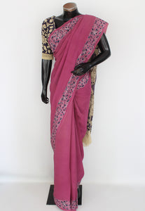 Georgette Crepe kalamkari sari