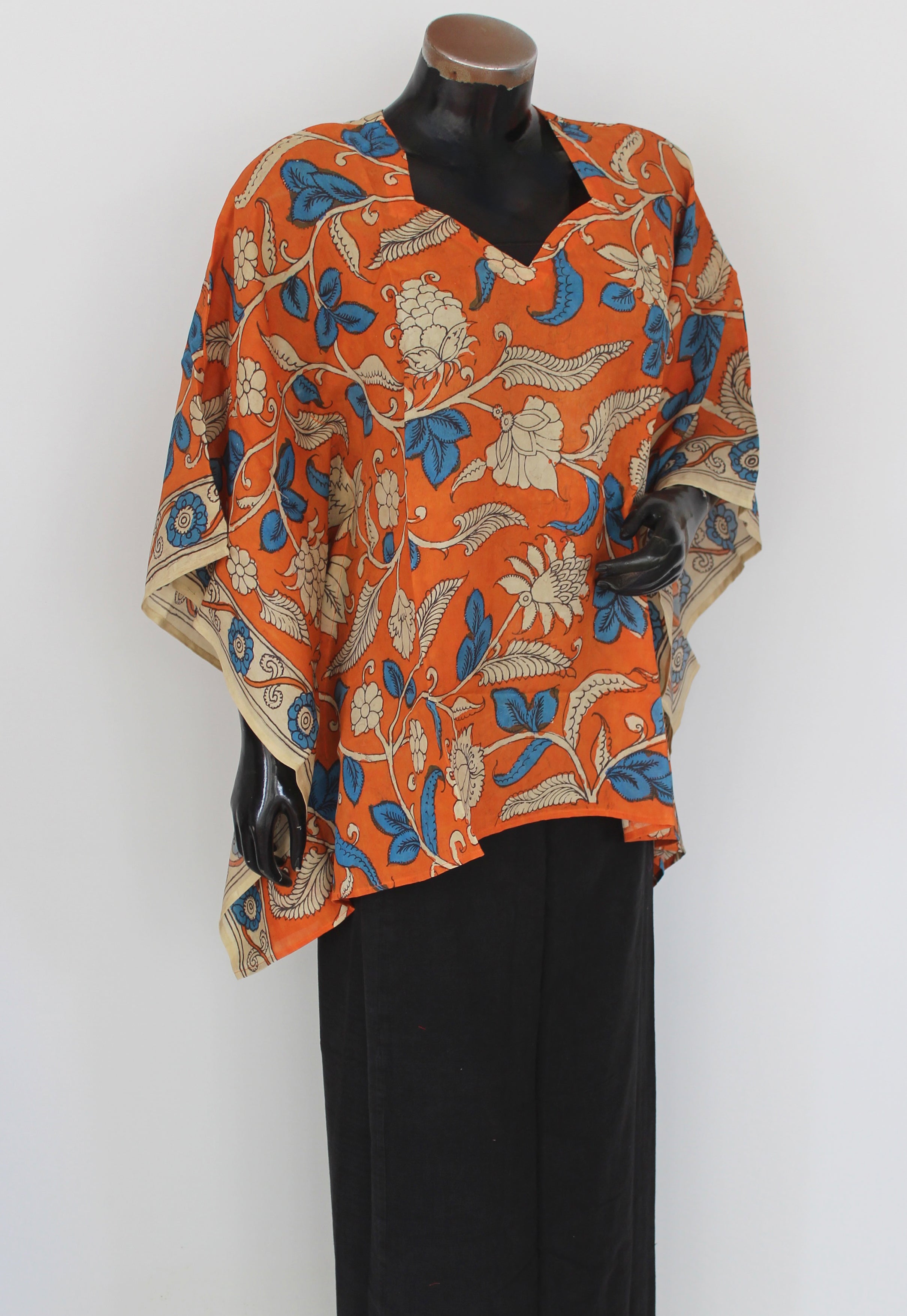 Silk kalamkari kaftan
