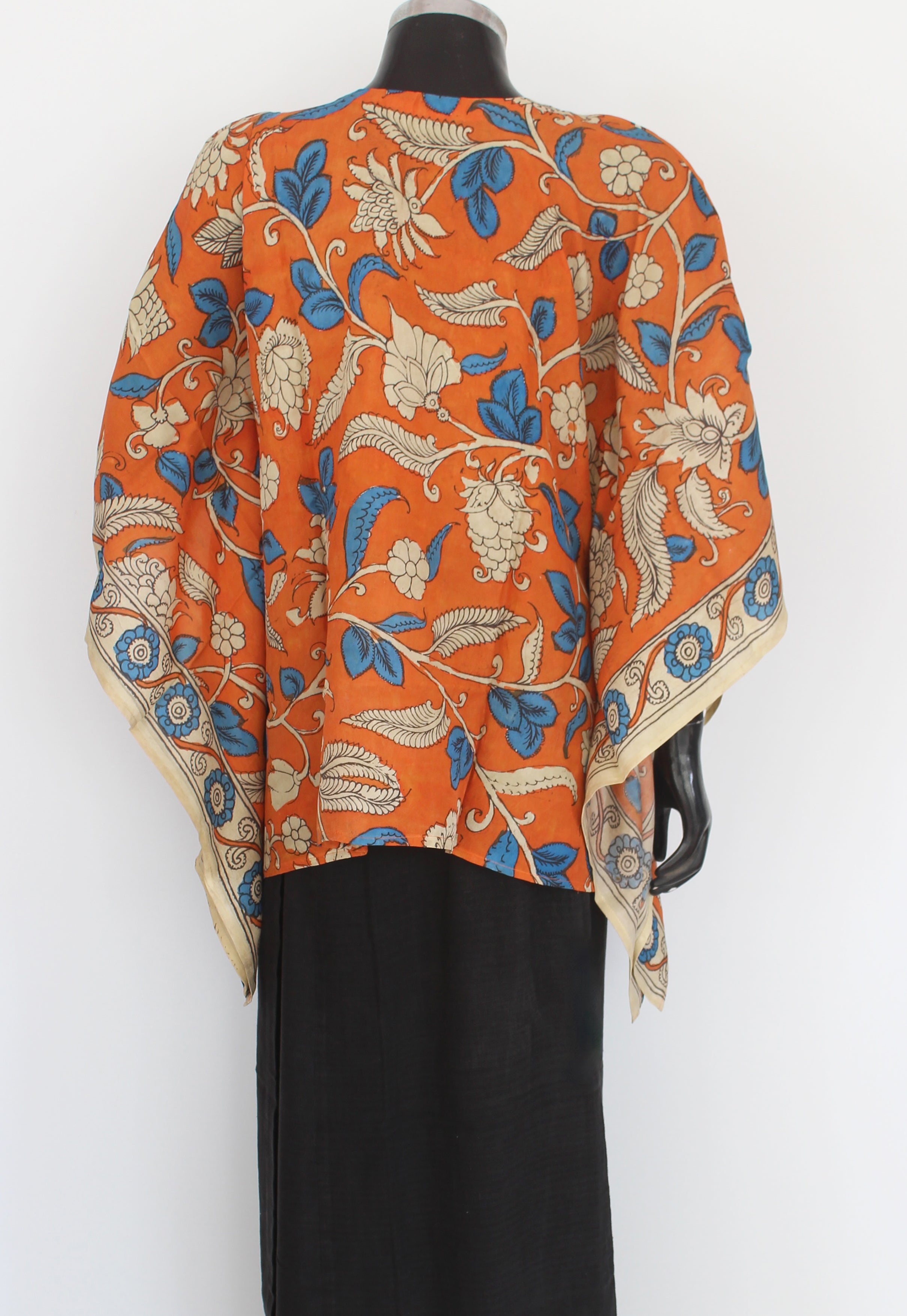 Silk kalamkari kaftan
