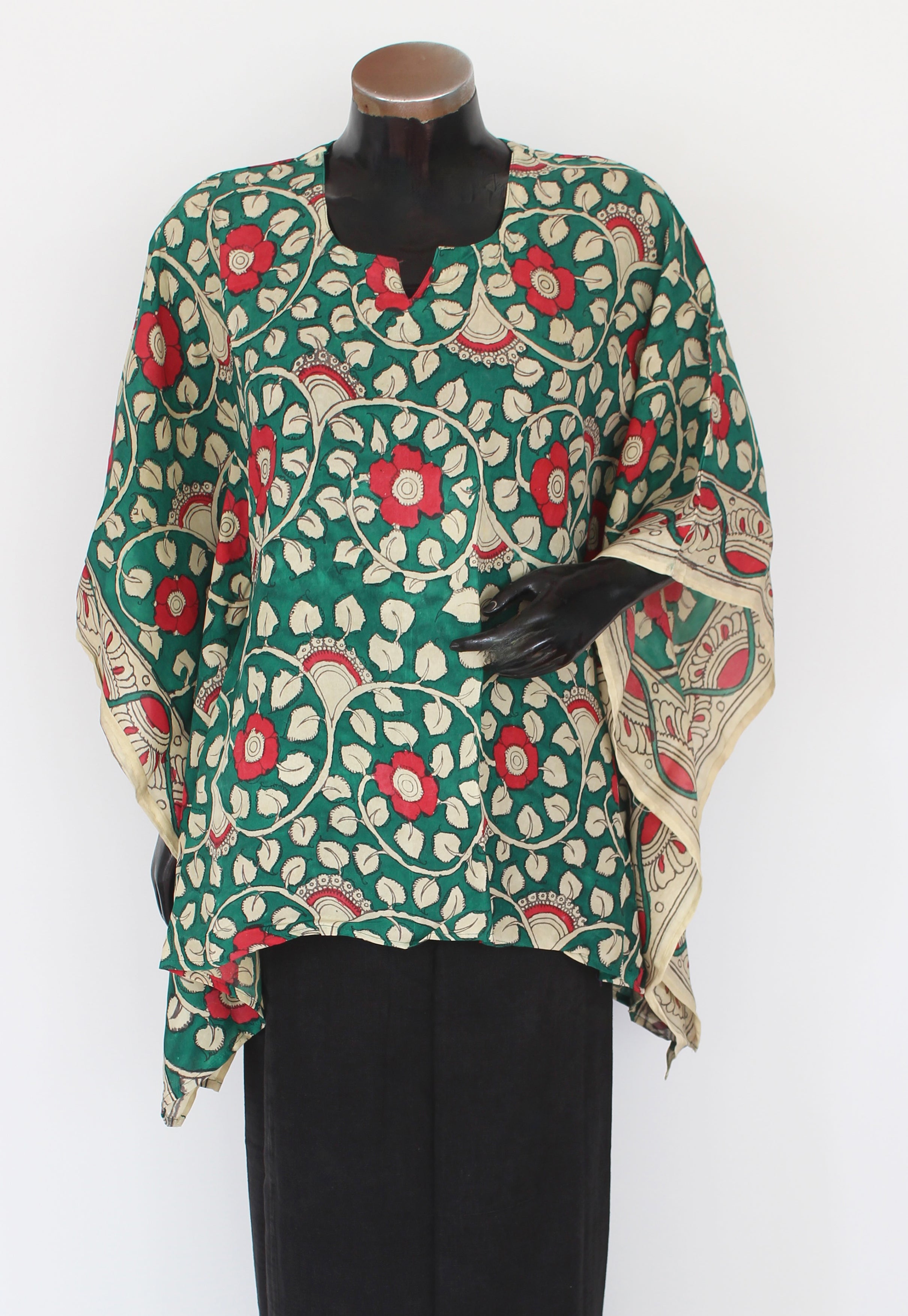 Silk Kalamkari Kaftan