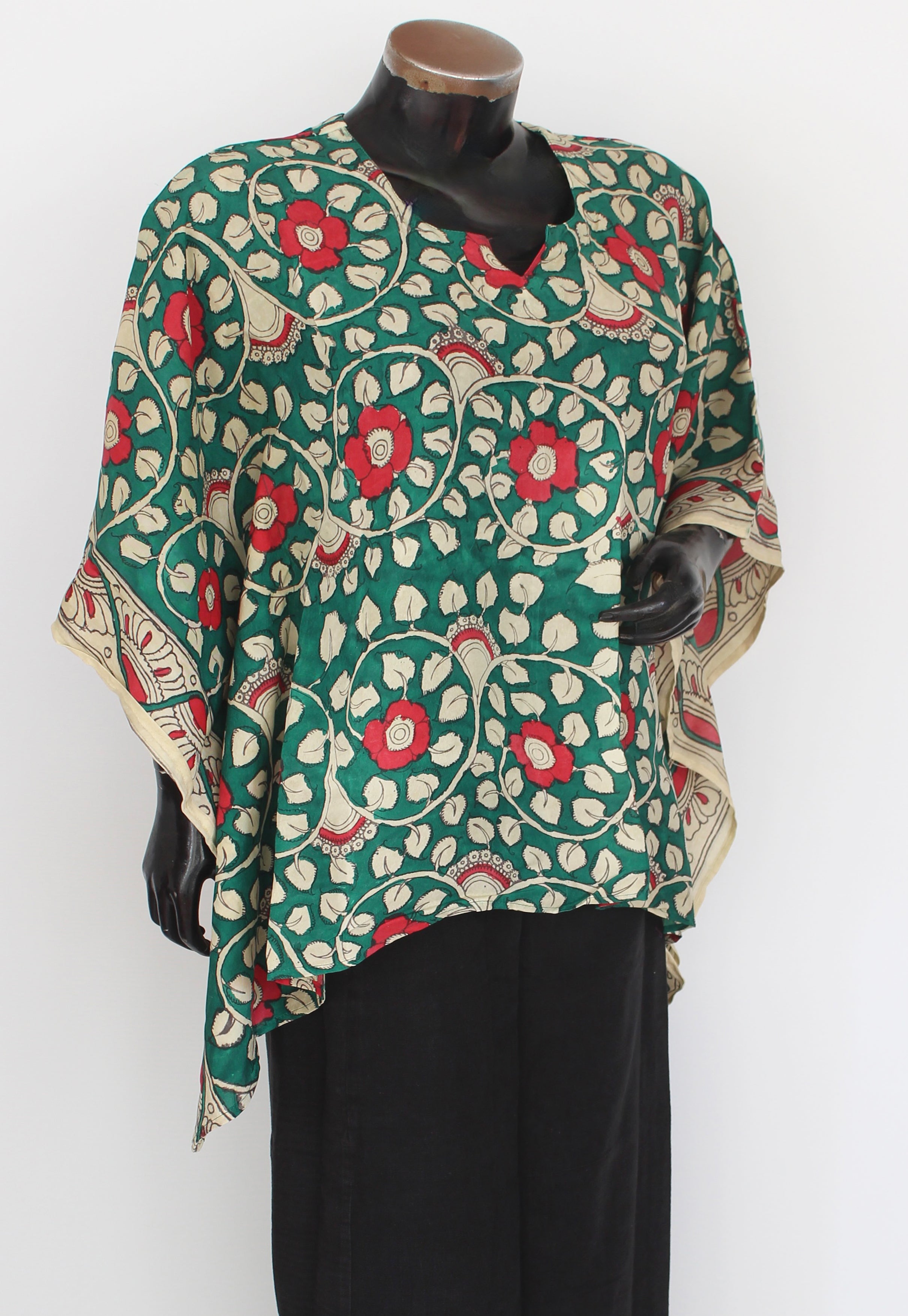 Silk Kalamkari Kaftan