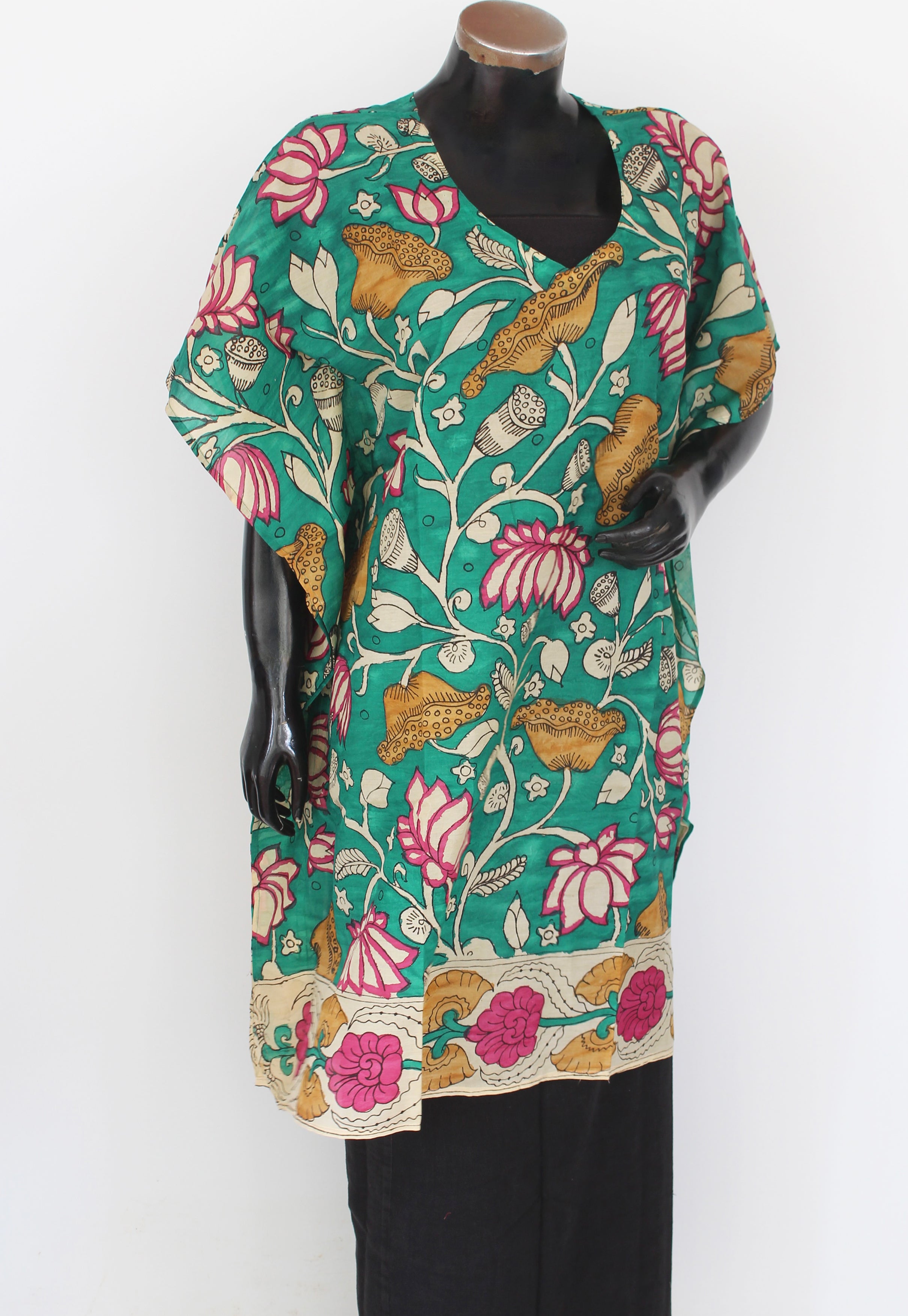 Silk Kalamkari Kaftan